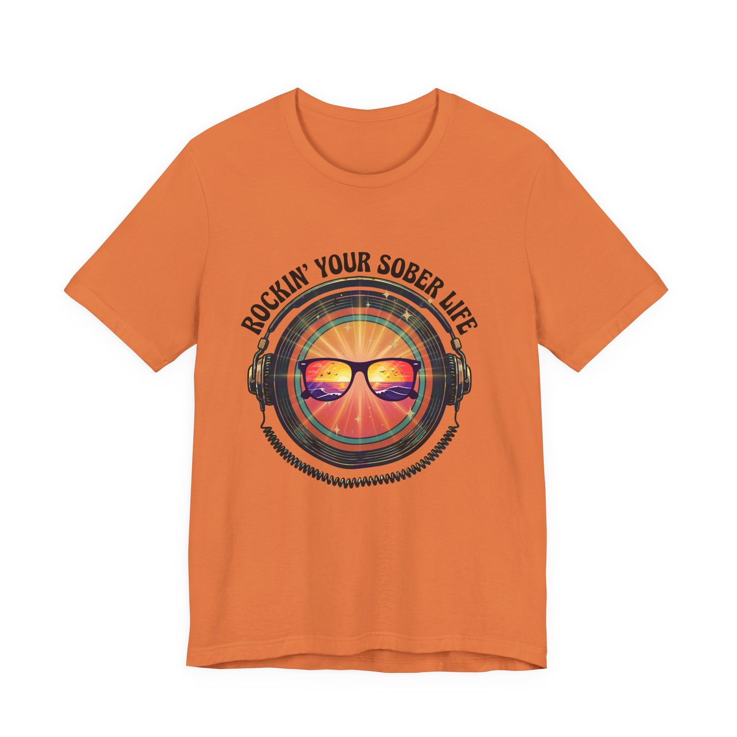 Rockin' Your Sober Life - Mirrored Glasses | Vintage Vinyl Design