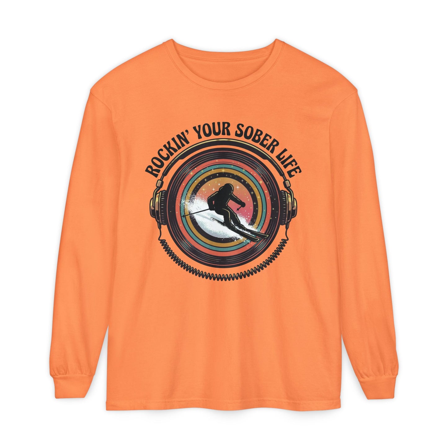 Rockin' Your Sober Life - Skier Tee - LS Tee