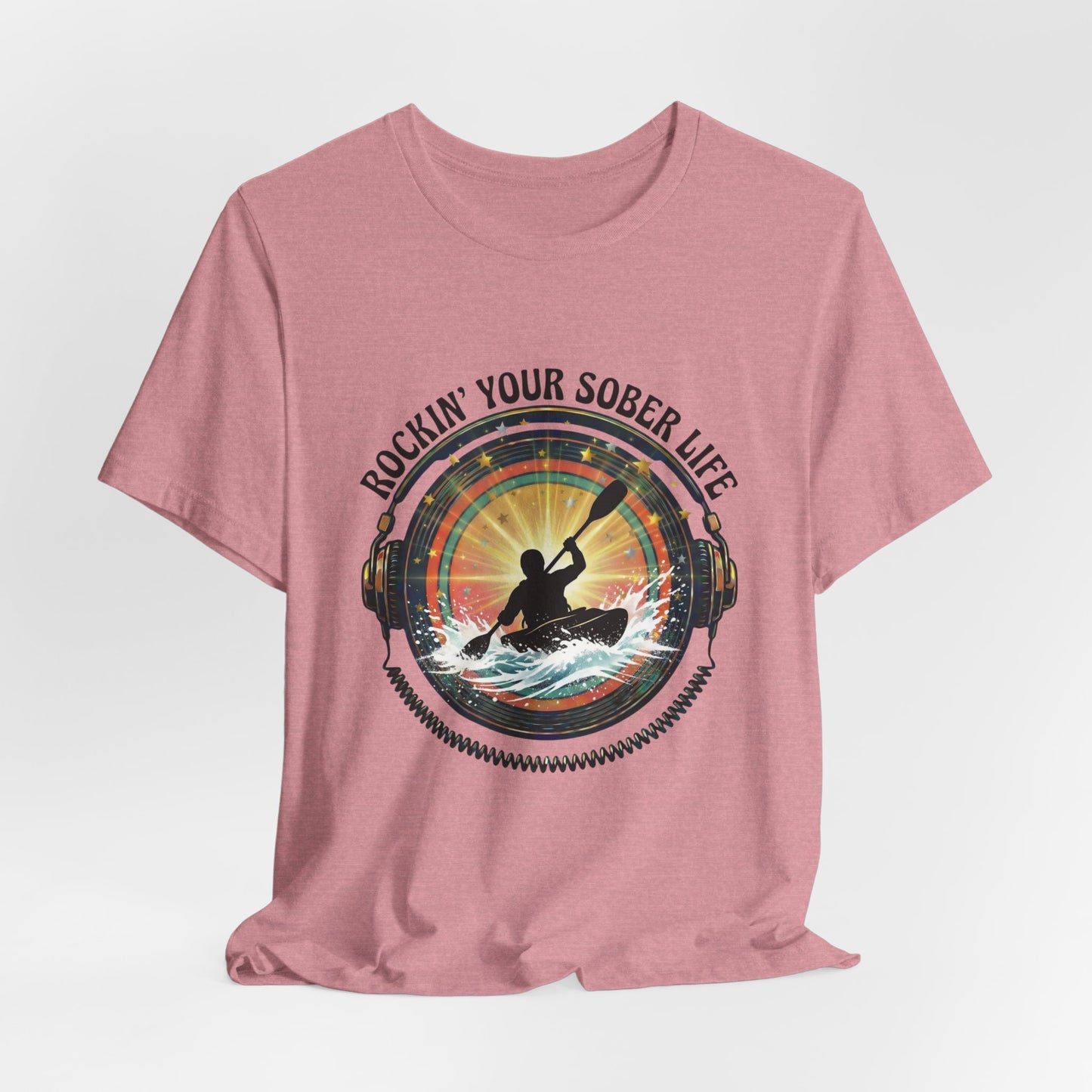Rockin' Your Sober Life - Whitewater Kayaking Edition | Vintage Vinyl Design