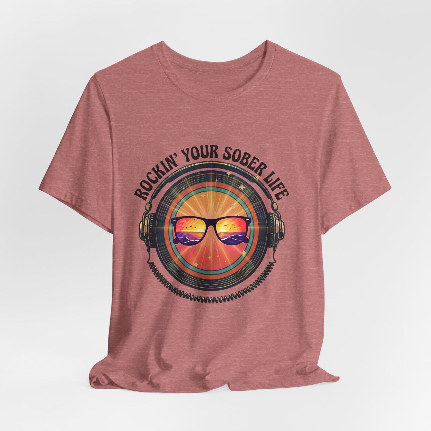 Rockin' Your Sober Life - Mirrored Glasses | Vintage Vinyl Design