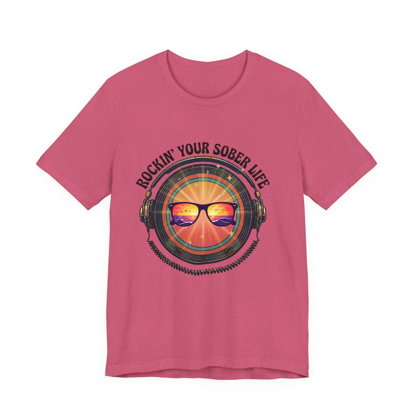 Rockin' Your Sober Life - Mirrored Glasses | Vintage Vinyl Design