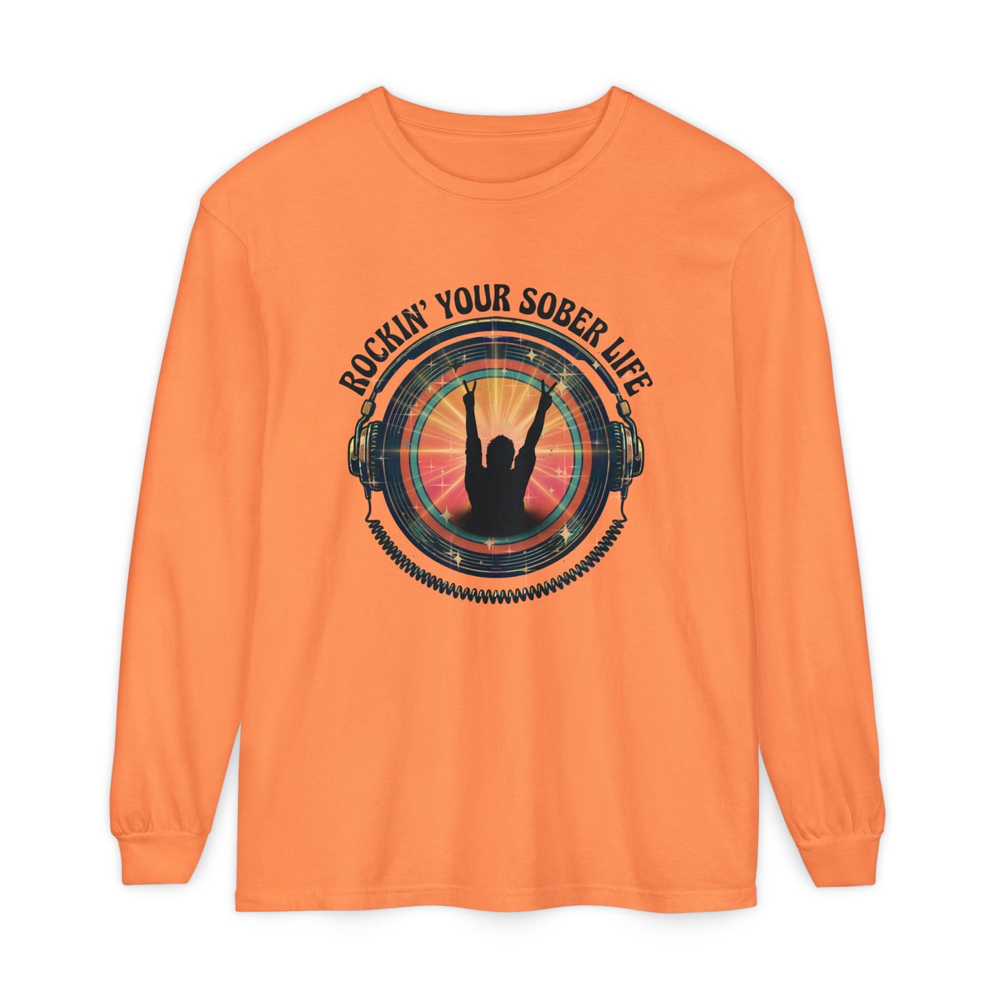 Rockin' Your Sober Life - Original Edition | Vintage Vinyl Design - LS Tee