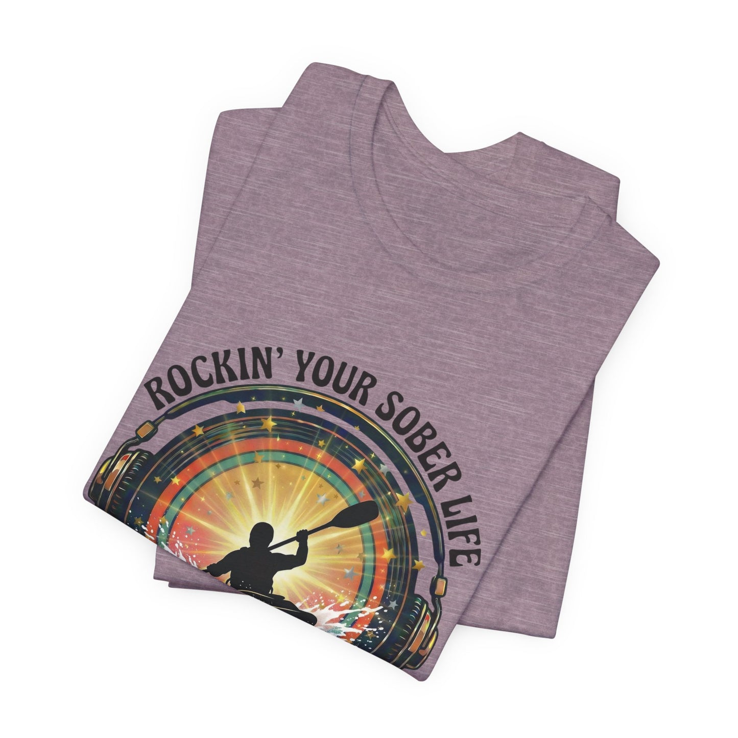 Rockin' Your Sober Life - Whitewater Kayaking Edition | Vintage Vinyl Design
