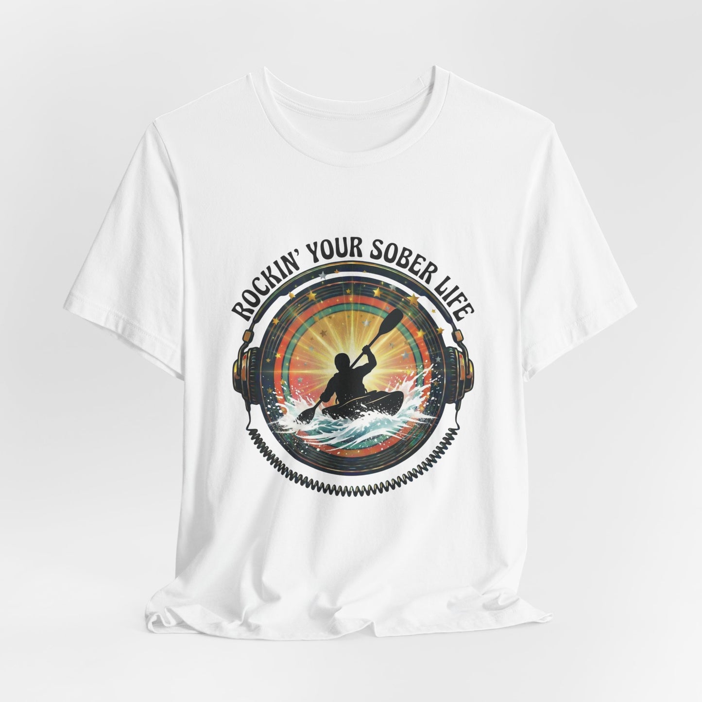 Rockin' Your Sober Life - Whitewater Kayaking Edition | Vintage Vinyl Design