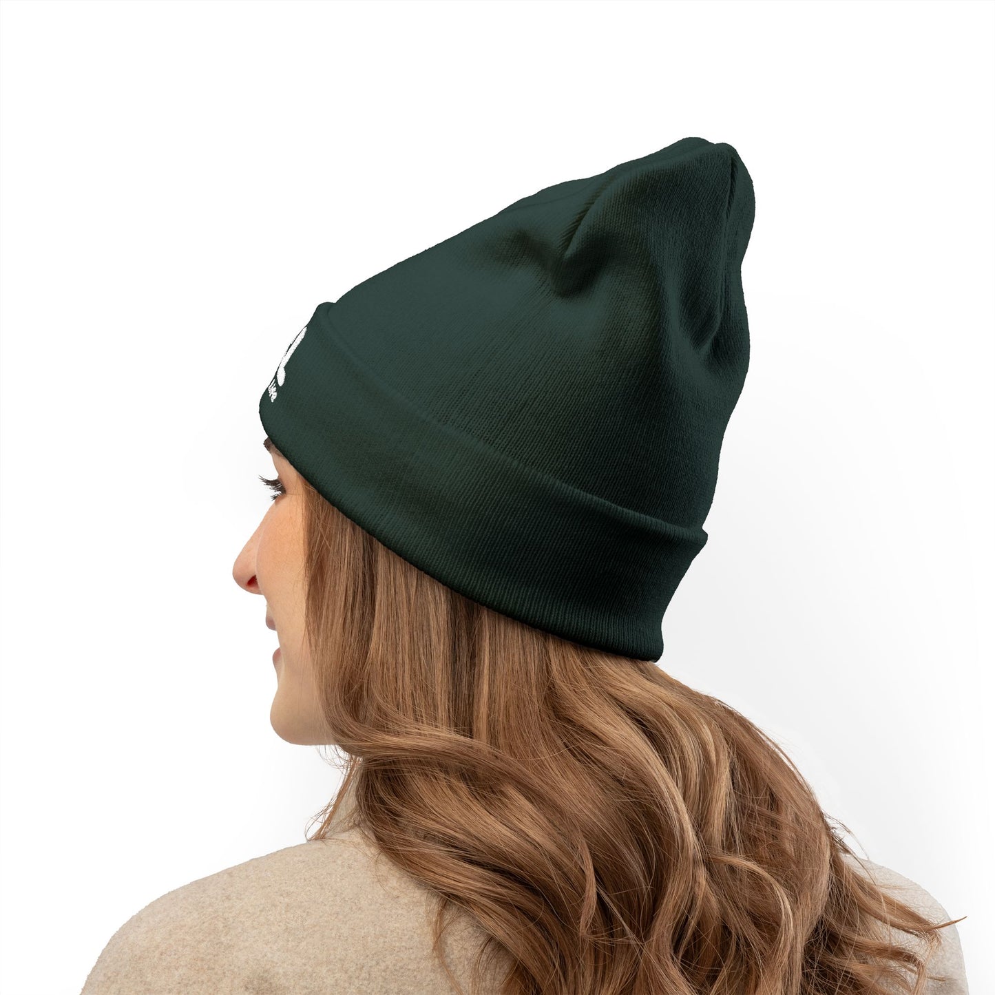 Copy of Cozy RYSL Knit Beanie with Embroidery (Teal)