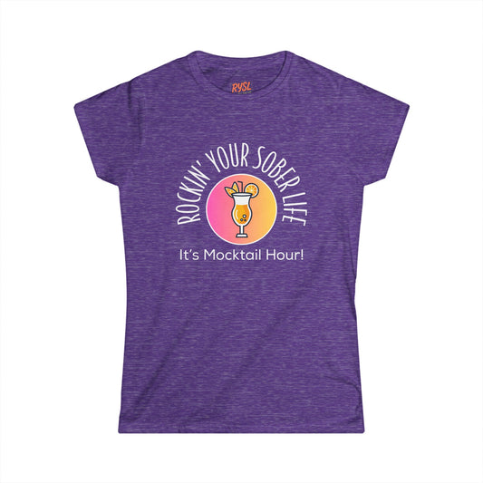 “Mocktail Hour" Women’s Softstyle Tee (Sunset)