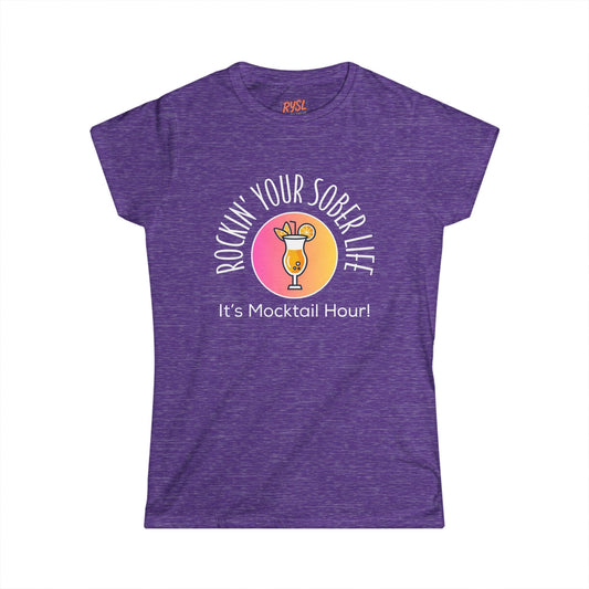 “Mocktail Hour" Women’s Softstyle Tee (Sunset)