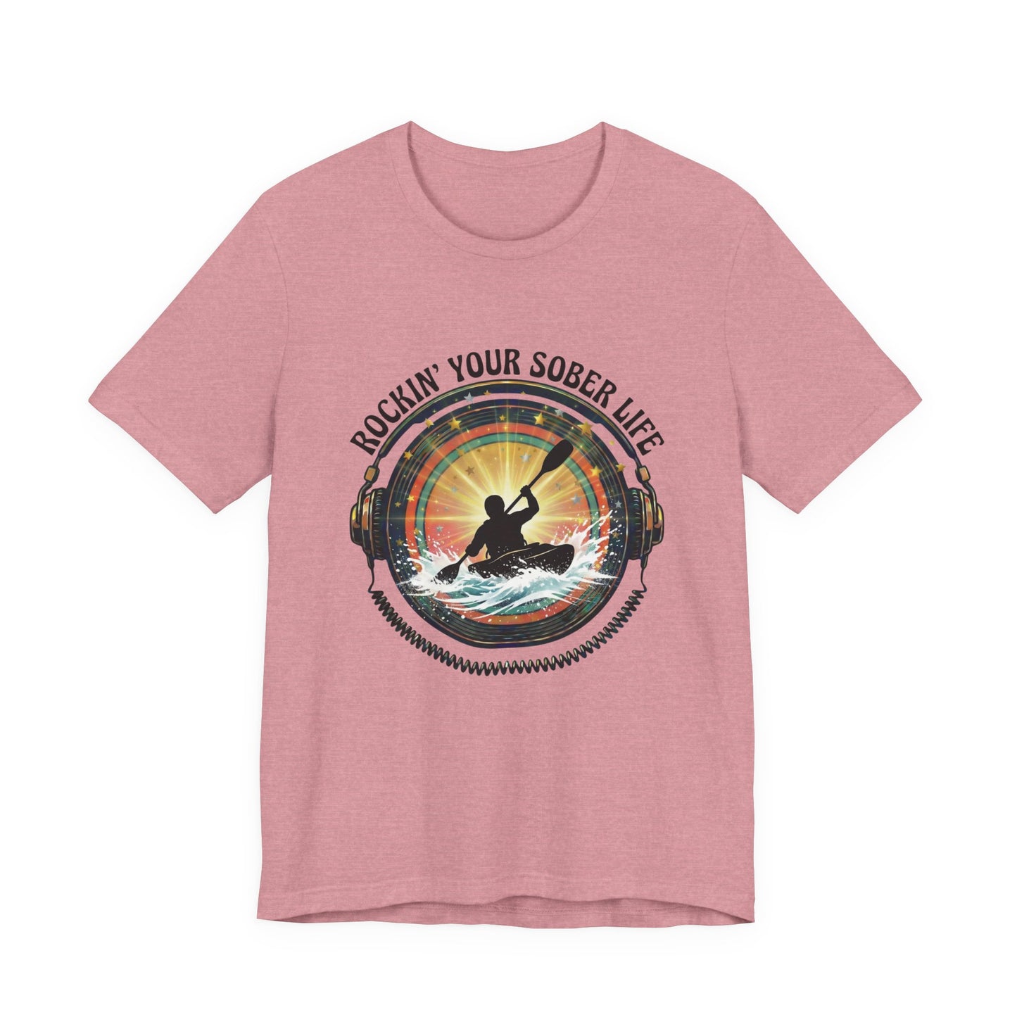Rockin' Your Sober Life - Whitewater Kayaking Edition | Vintage Vinyl Design