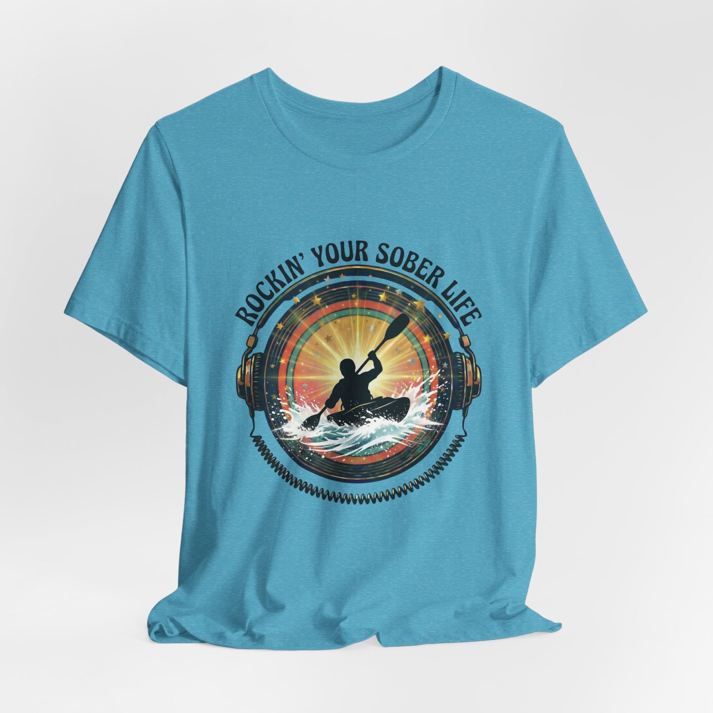 Rockin' Your Sober Life - Whitewater Kayaking Edition | Vintage Vinyl Design