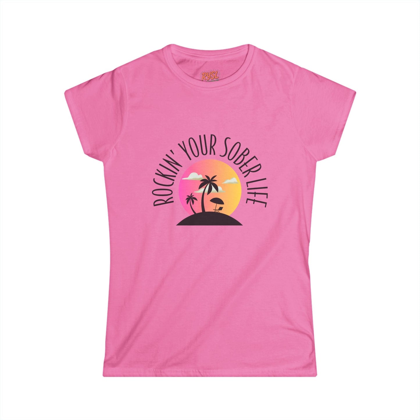 "Beach Life" Women's Softstyle Tee (Sunset)