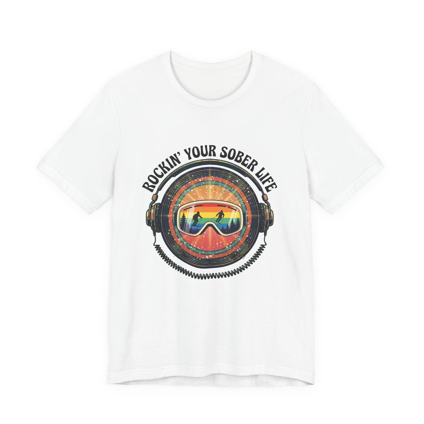 Rock Your Sober Life on the Slopes - Rainbow Goggle Design