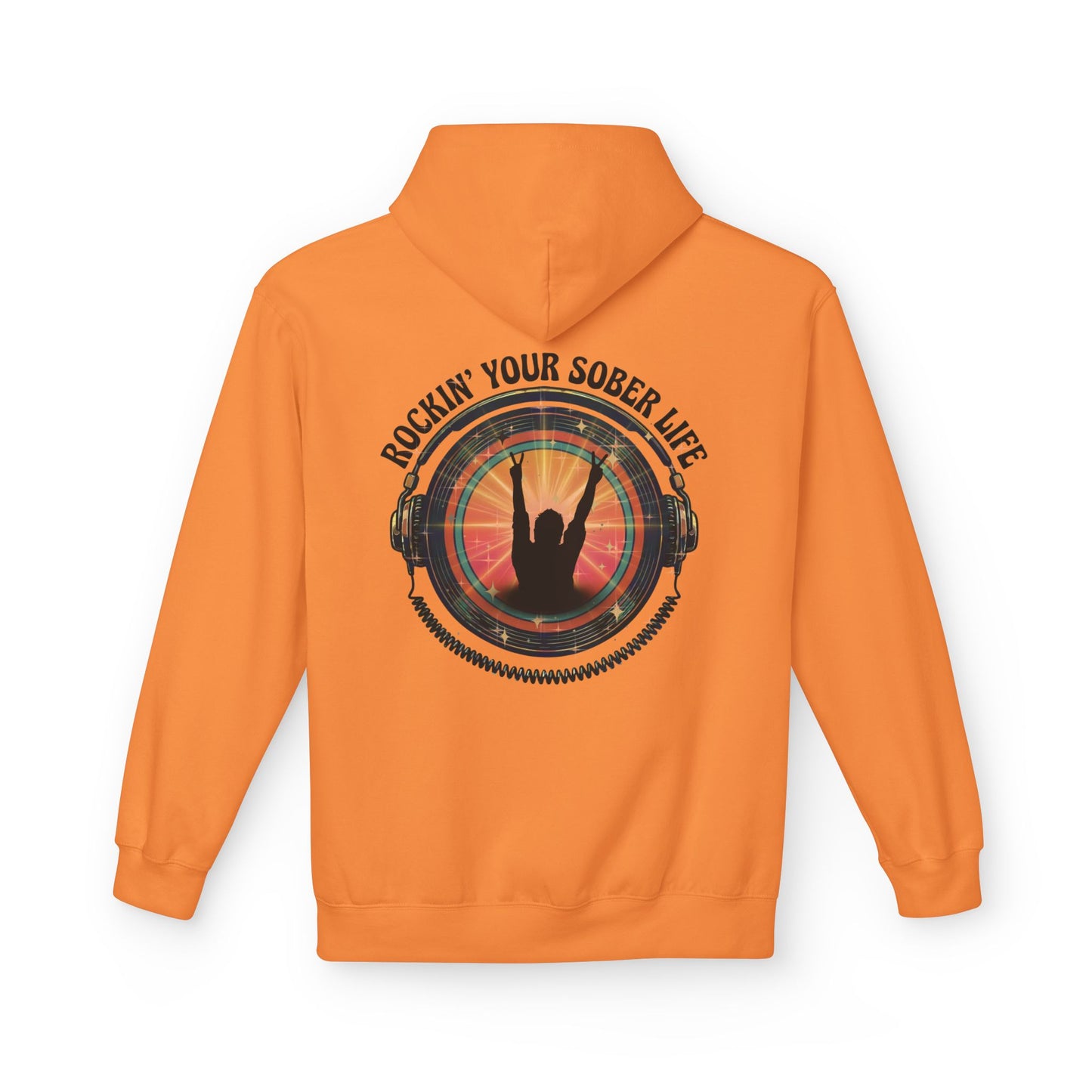 Rockin' Your Sober Life - Original Edition | Vintage Vinyl Design - Hoodie