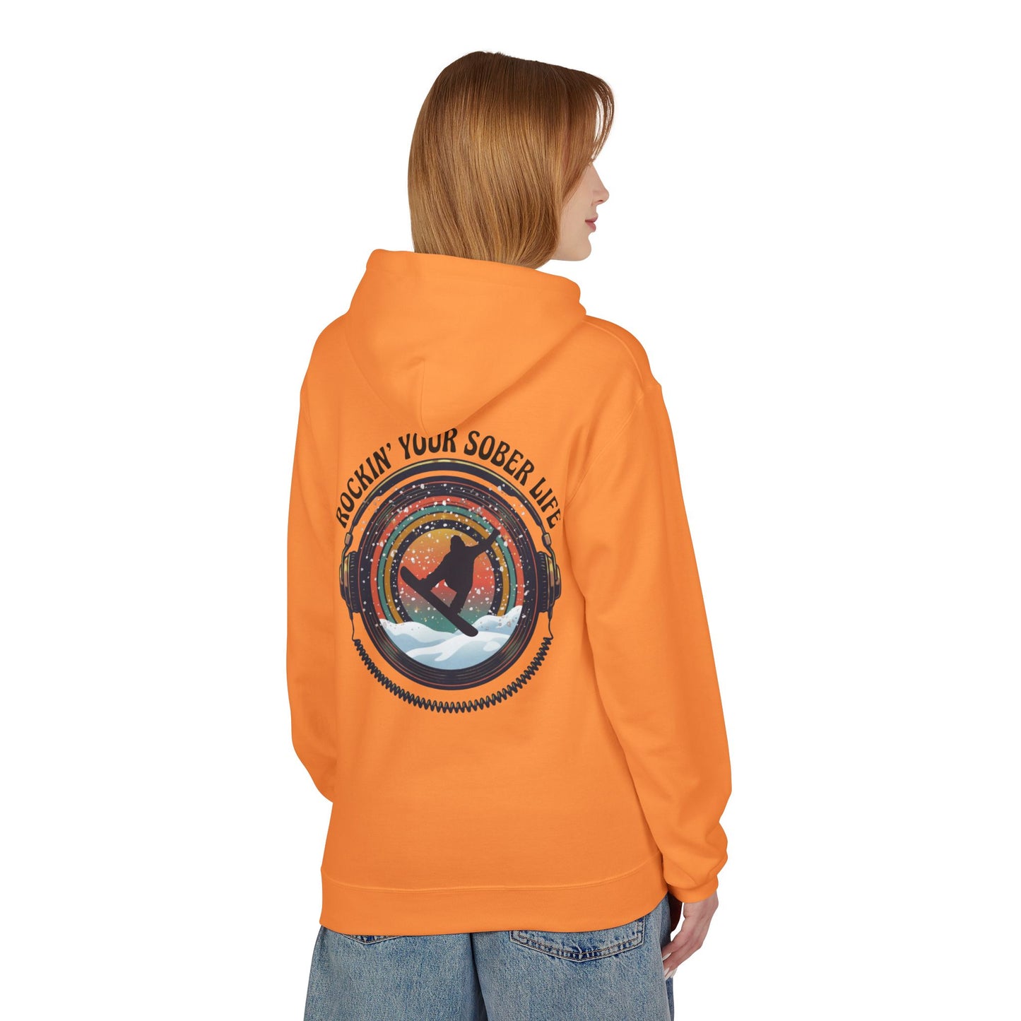 Rockin' Your Sober Life - Snowboarder Hoodie