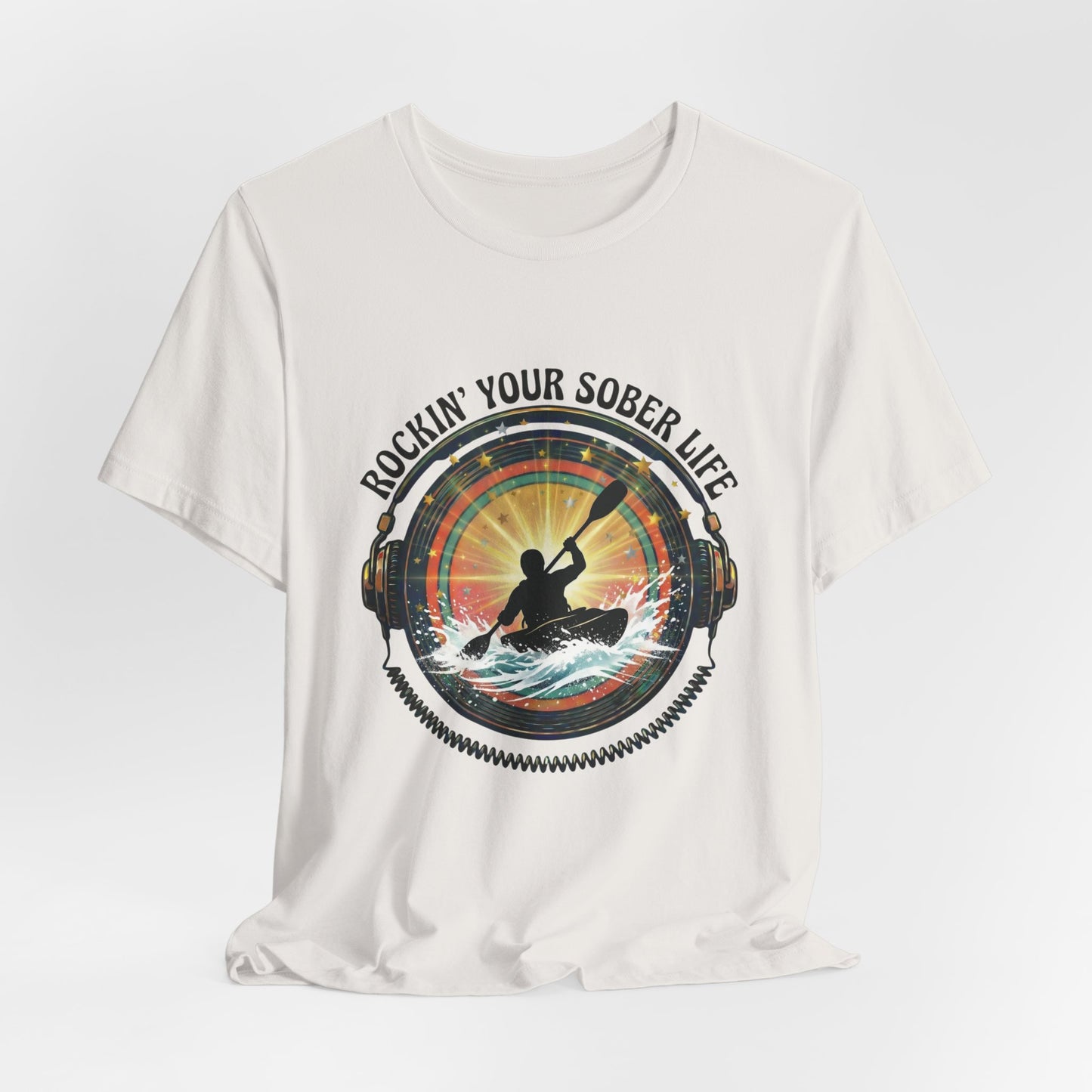 Rockin' Your Sober Life - Whitewater Kayaking Edition | Vintage Vinyl Design