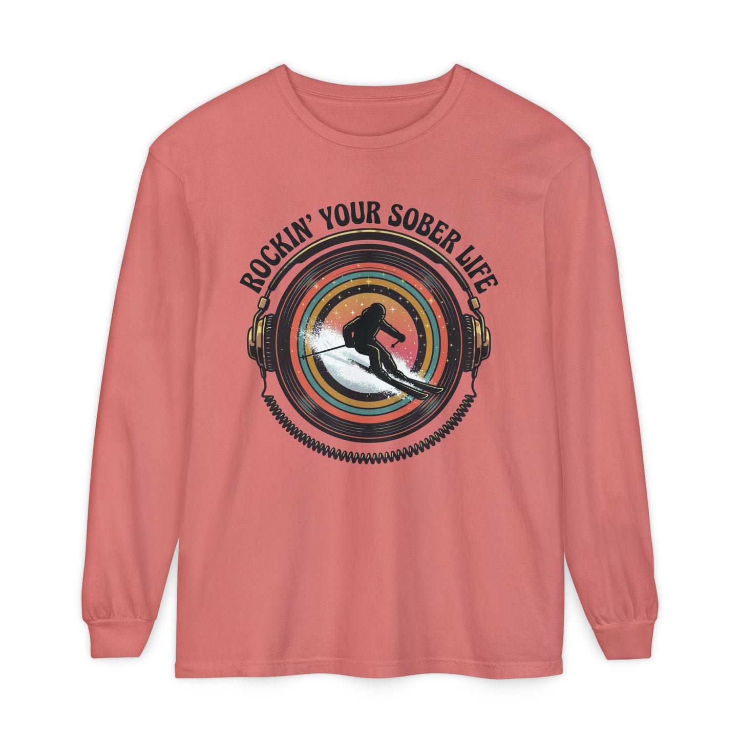 Rockin' Your Sober Life - Skier Tee - LS Tee