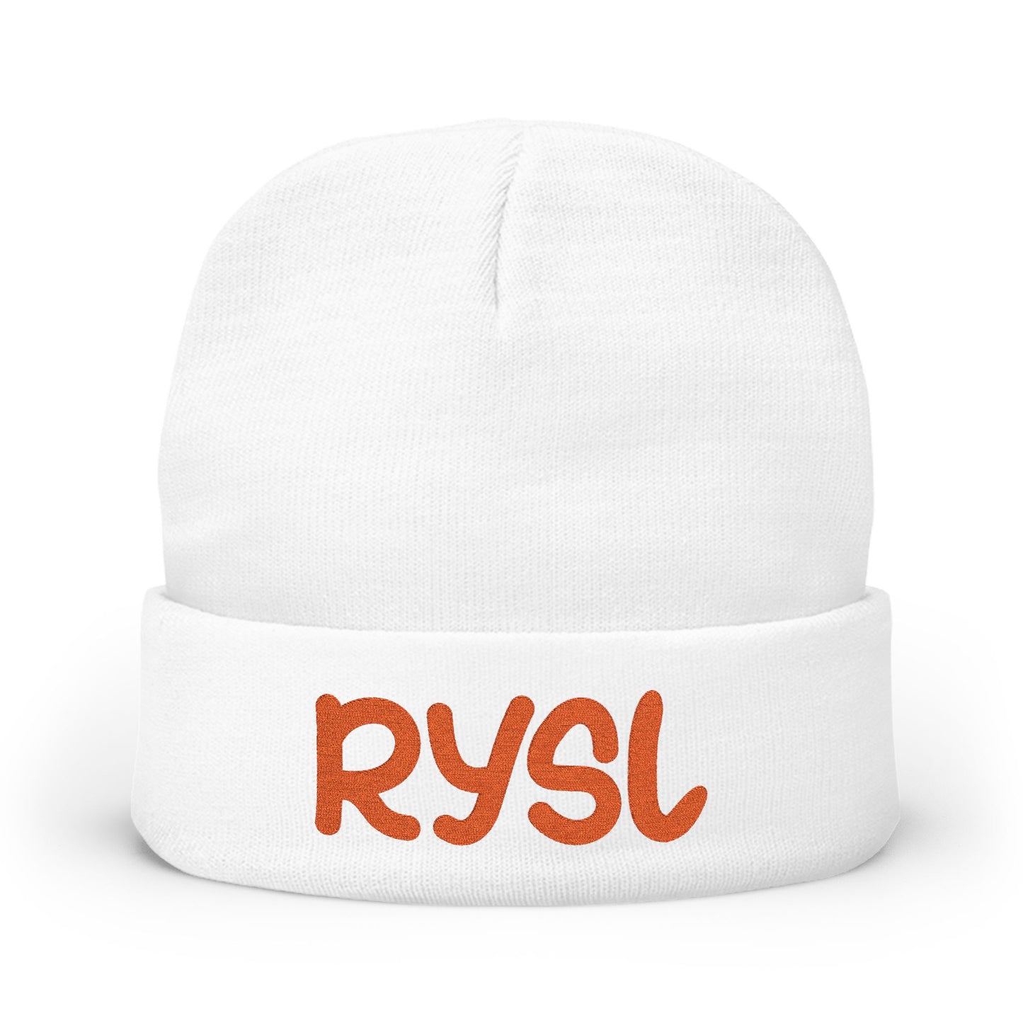Cozy RYSL Knit Beanie with Embroidery