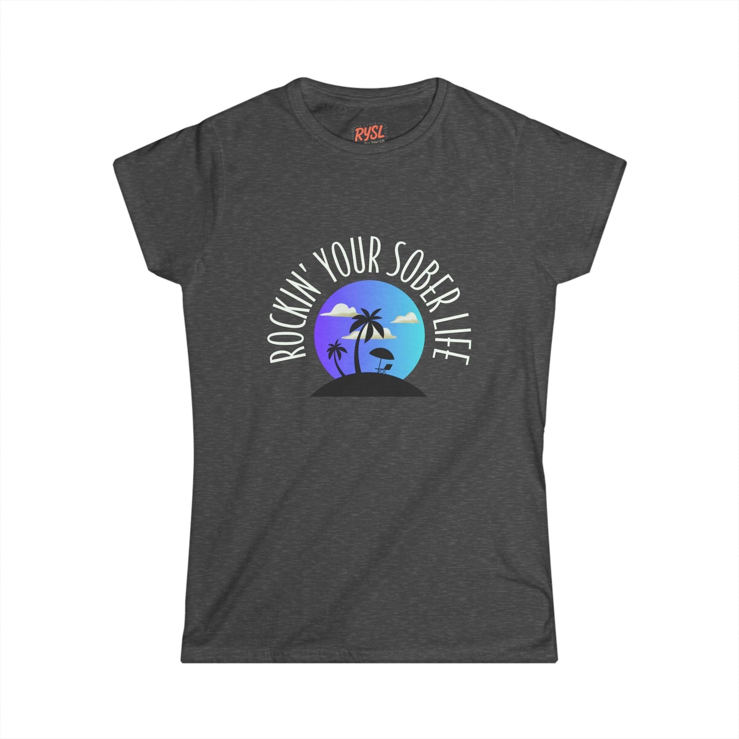 "Beach Life" Women's Softstyle Tee (Chillwave)