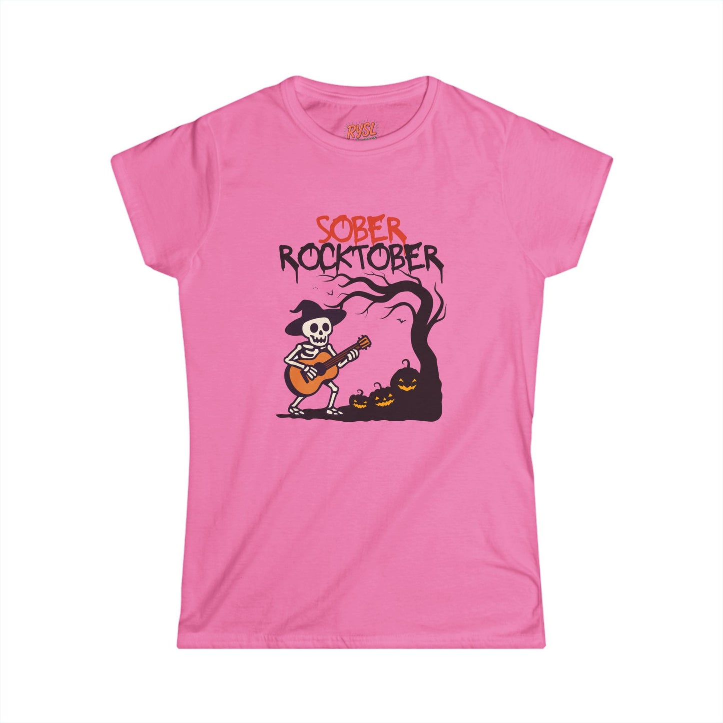 Sober Rocktober Women's Tee – Spooky Season, Sober Style