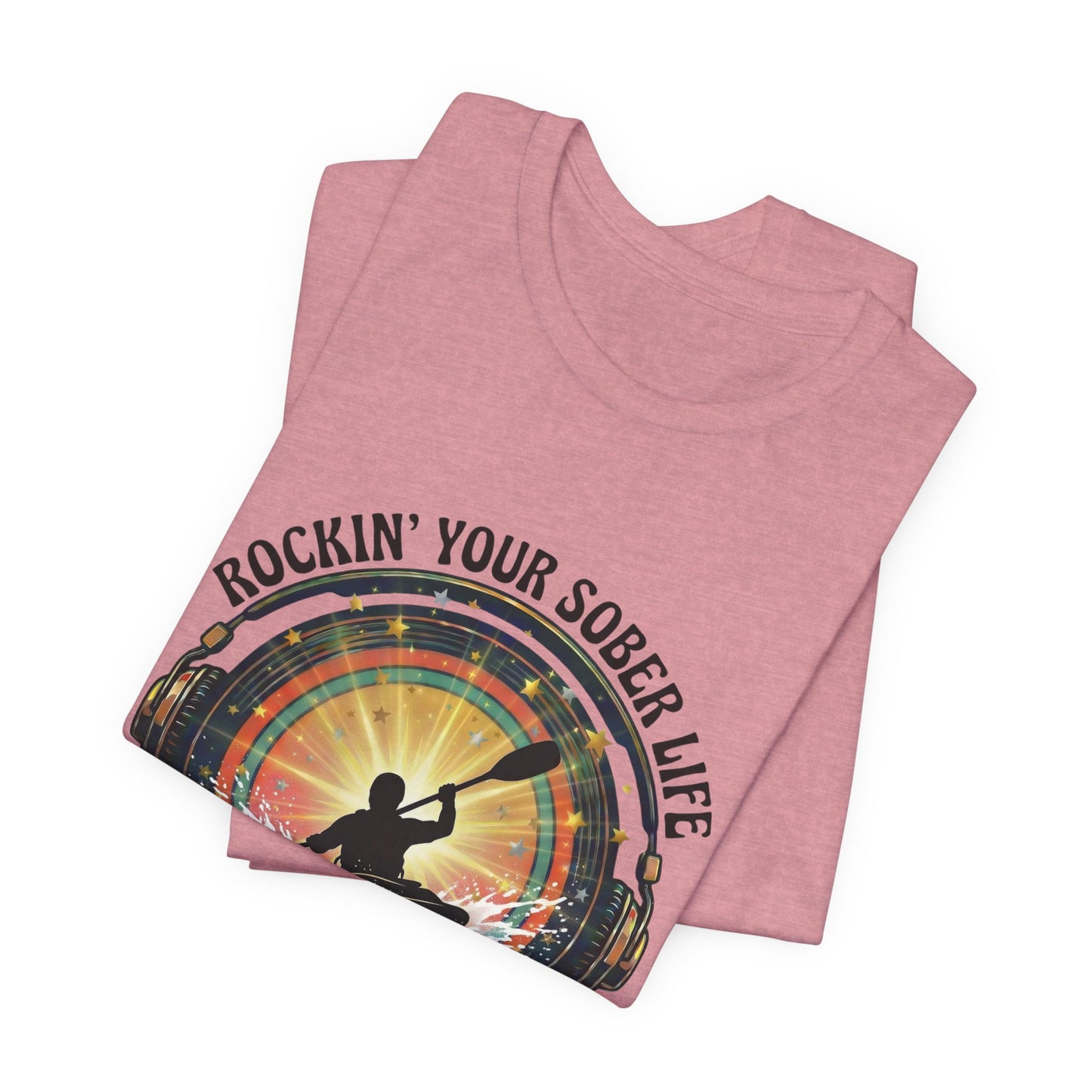 Rockin' Your Sober Life - Whitewater Kayaking Edition | Vintage Vinyl Design