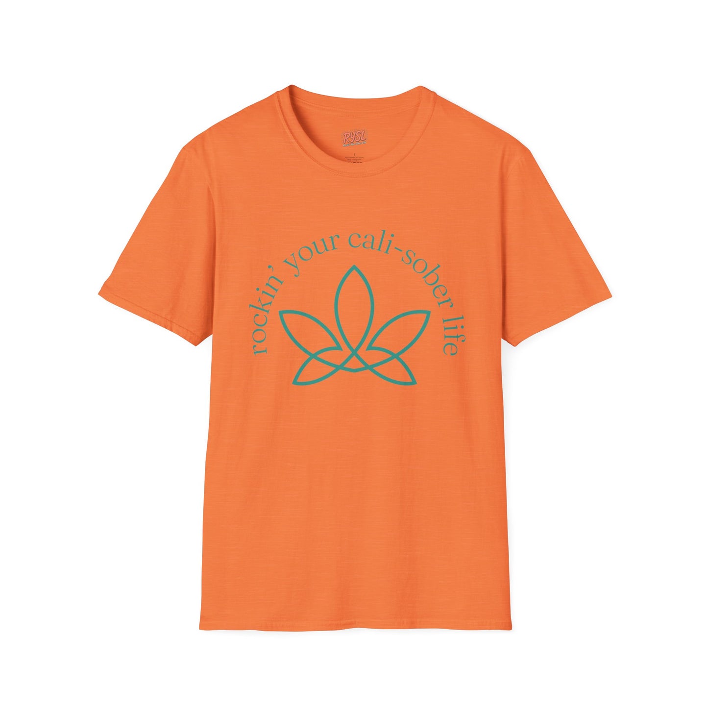 Cali-Sober Vibes Leaf Design Tee – Rockin’ Your Cali-Sober Life