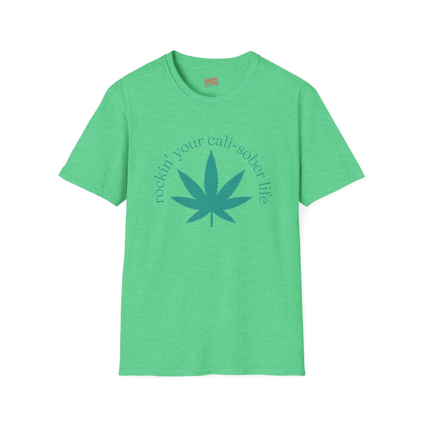 Cali-Sober Vibes  Leaf Tee – Rockin’ Your Cali-Sober Life
