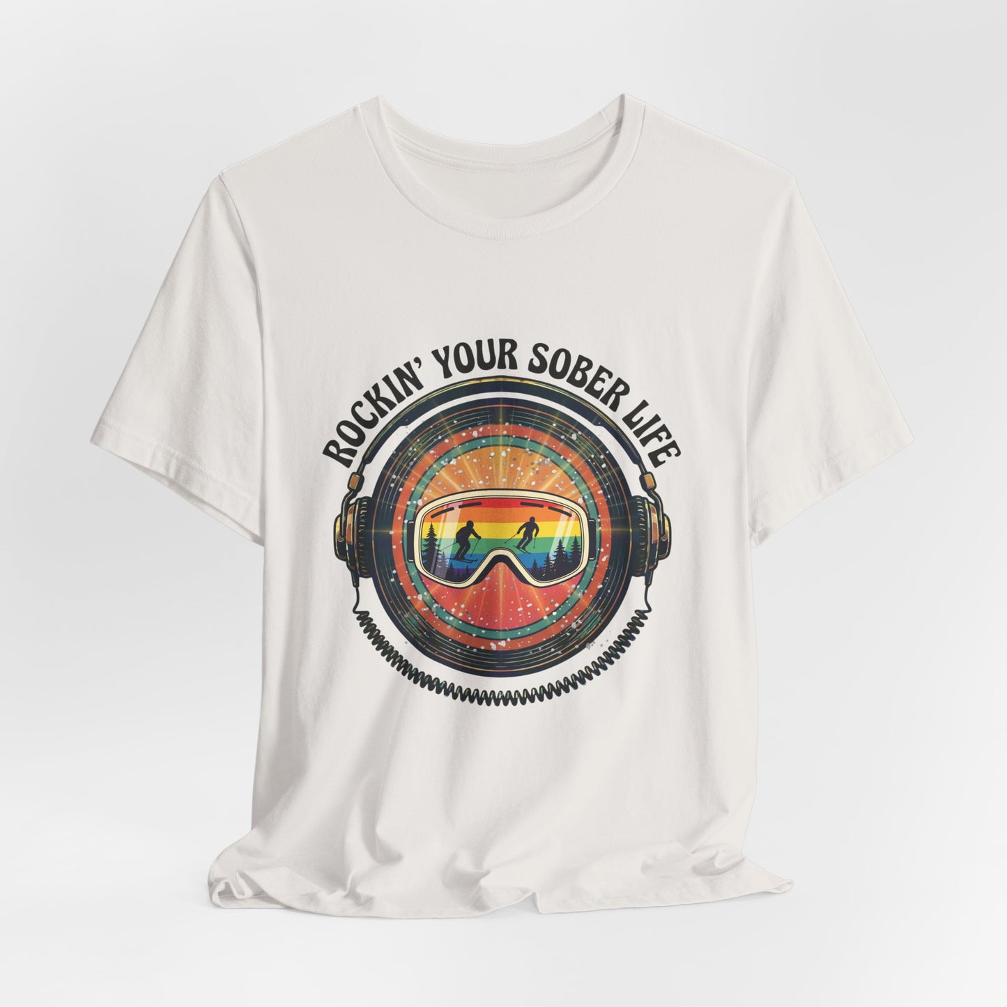 Rock Your Sober Life on the Slopes - Rainbow Goggle Design
