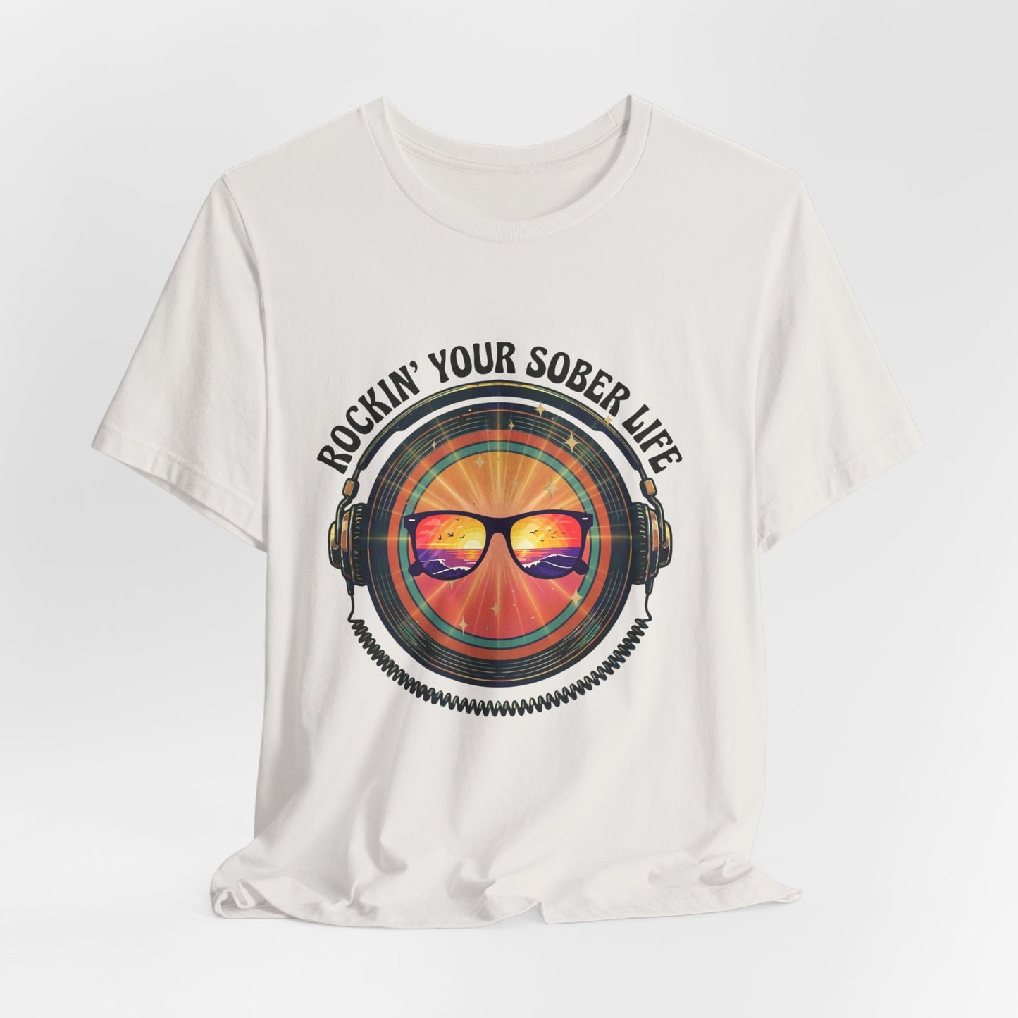 Rockin' Your Sober Life - Mirrored Glasses | Vintage Vinyl Design