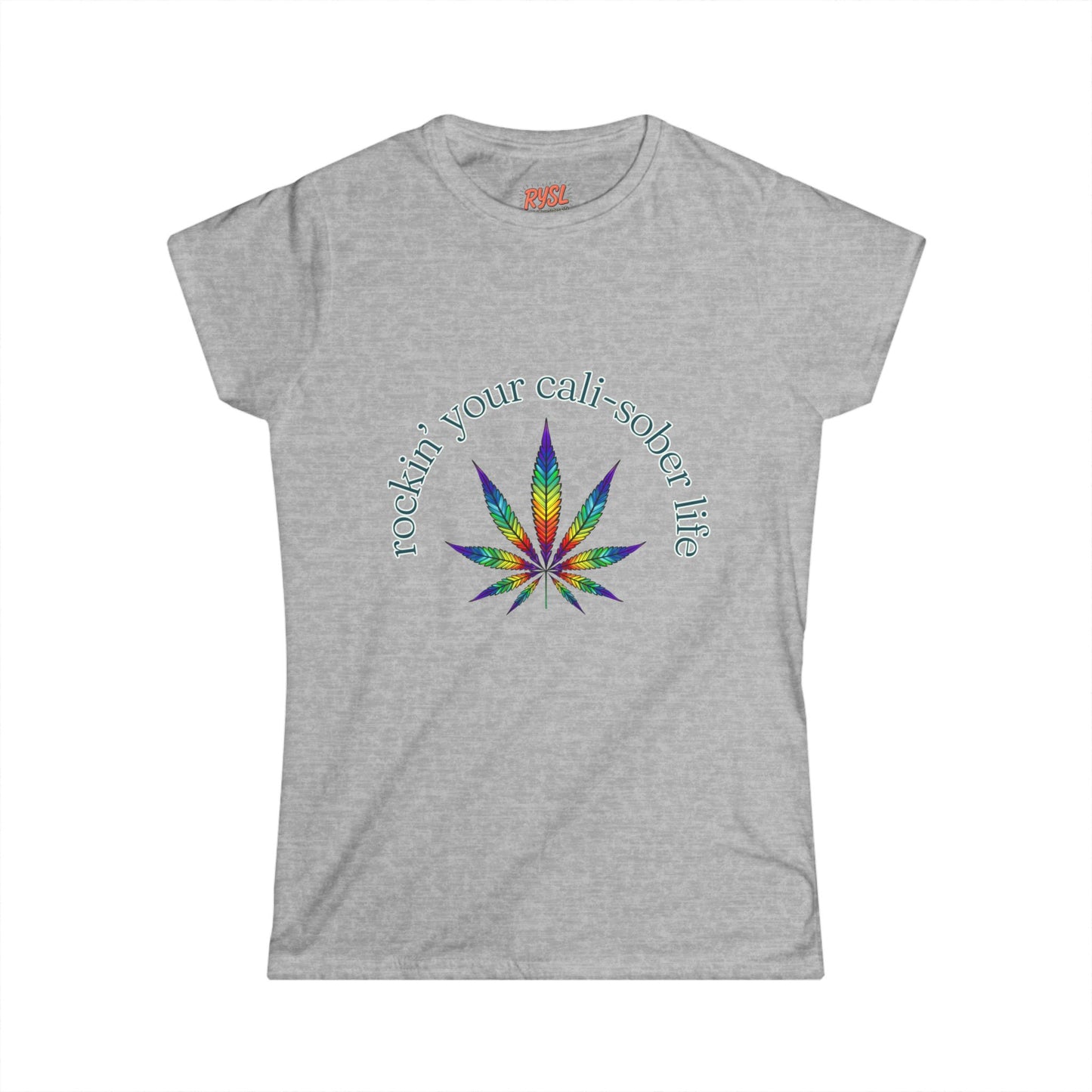 Cali-Sober Vibes Psychedelic Women's Tee – Rockin’ Your Cali-Sober Life