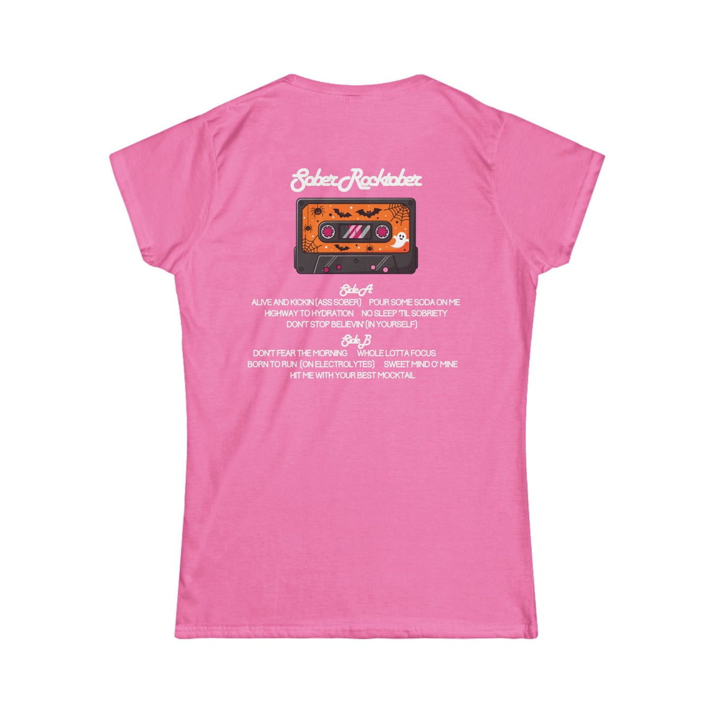 Sober Rocktober Tracklist Women's Tee – The Hangover-Free Tour