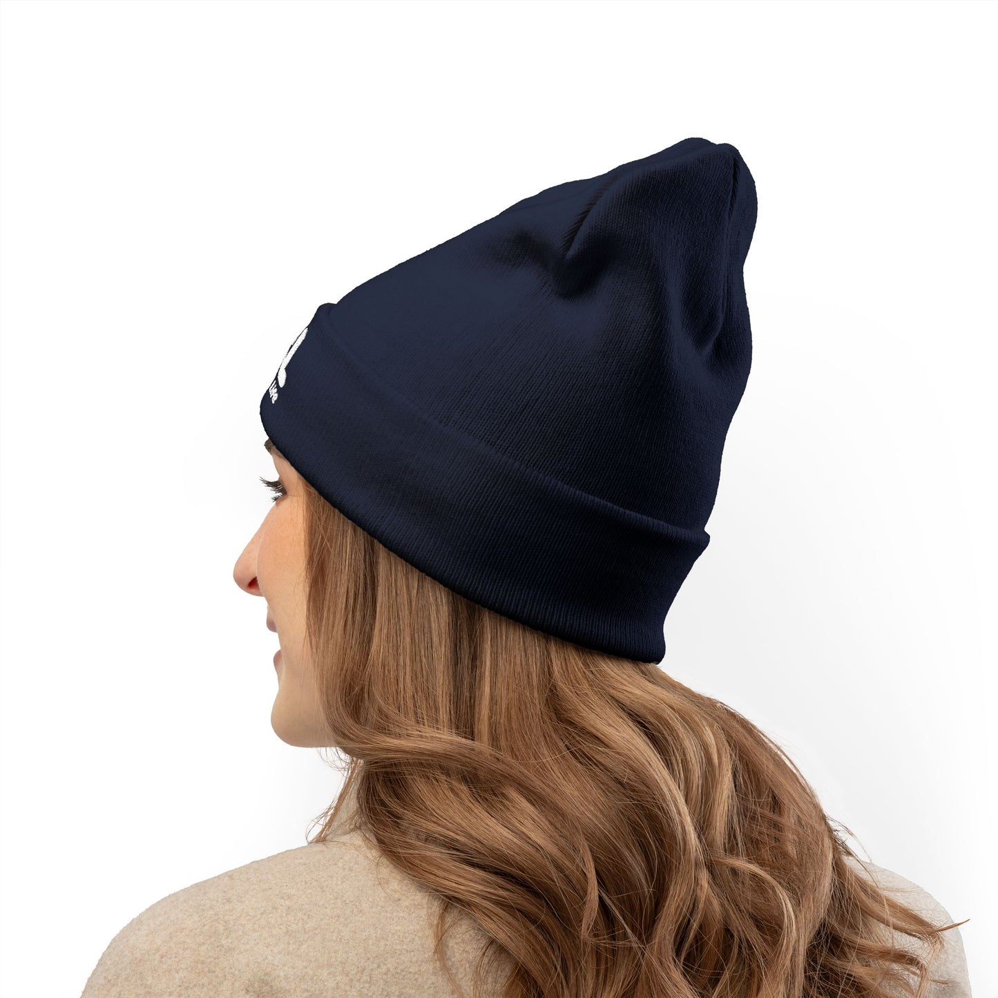 Copy of Cozy RYSL Knit Beanie with Embroidery (Teal)