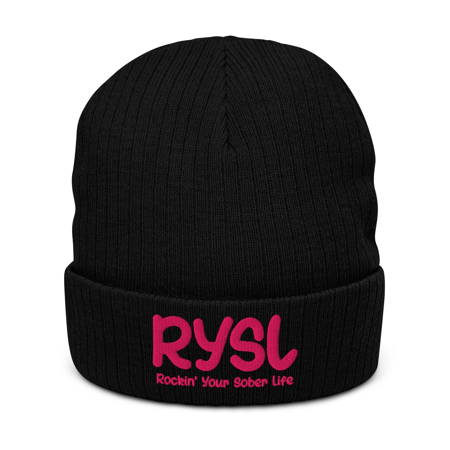 RYSL Ribbed Knit Beanie (Pink)